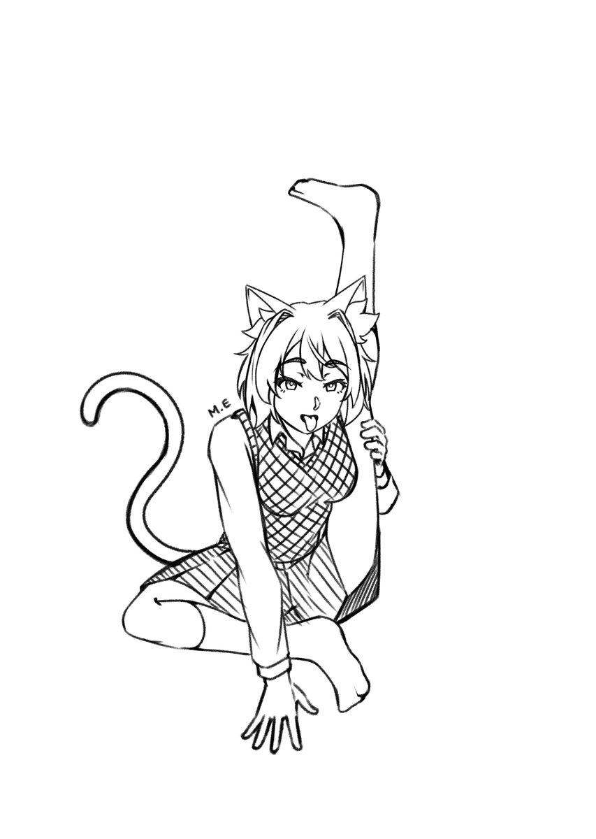 Happy Yori! Also cats have an interesting way of cleaning themselves, I wonder if that translates to catgirls too :b
#DDLC #DokiDokiLiteratureClub