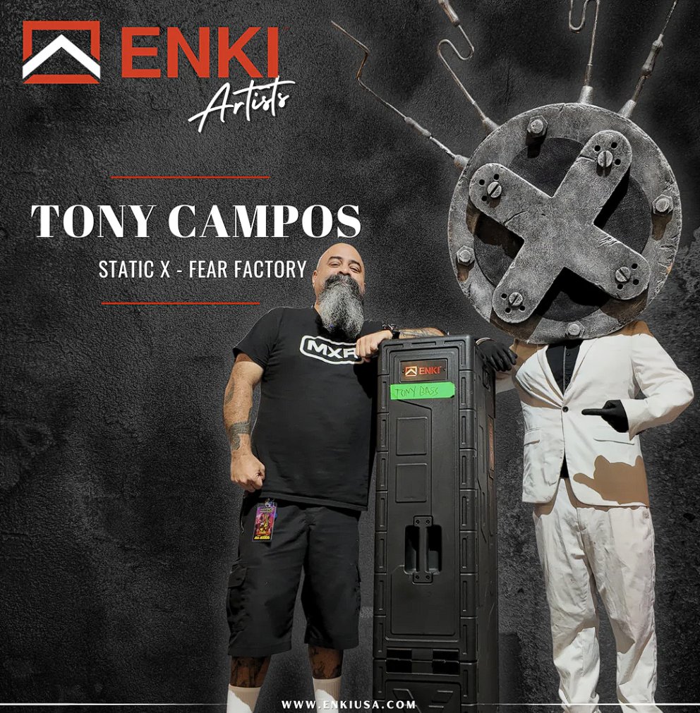 OfficialStaticX's tweet image. Static-X's Tony Campos is this month's featured artist over on the Enki website. Head on over to enkiusa.com/pages/artists to check that out and some killer cases.
EU TOUR STARTS NEXT WEEK! Who's ready to #EvilDisco?
#staticx #evildisco #waynestatic #Otsego #Xer0 #ENKKI