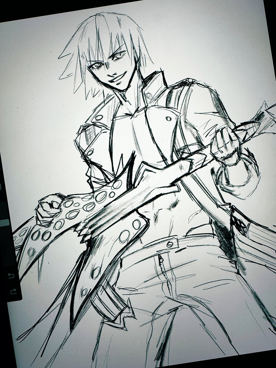 devilrnaycry's tweet image. Dante with Nevan wip #DevilMayCry