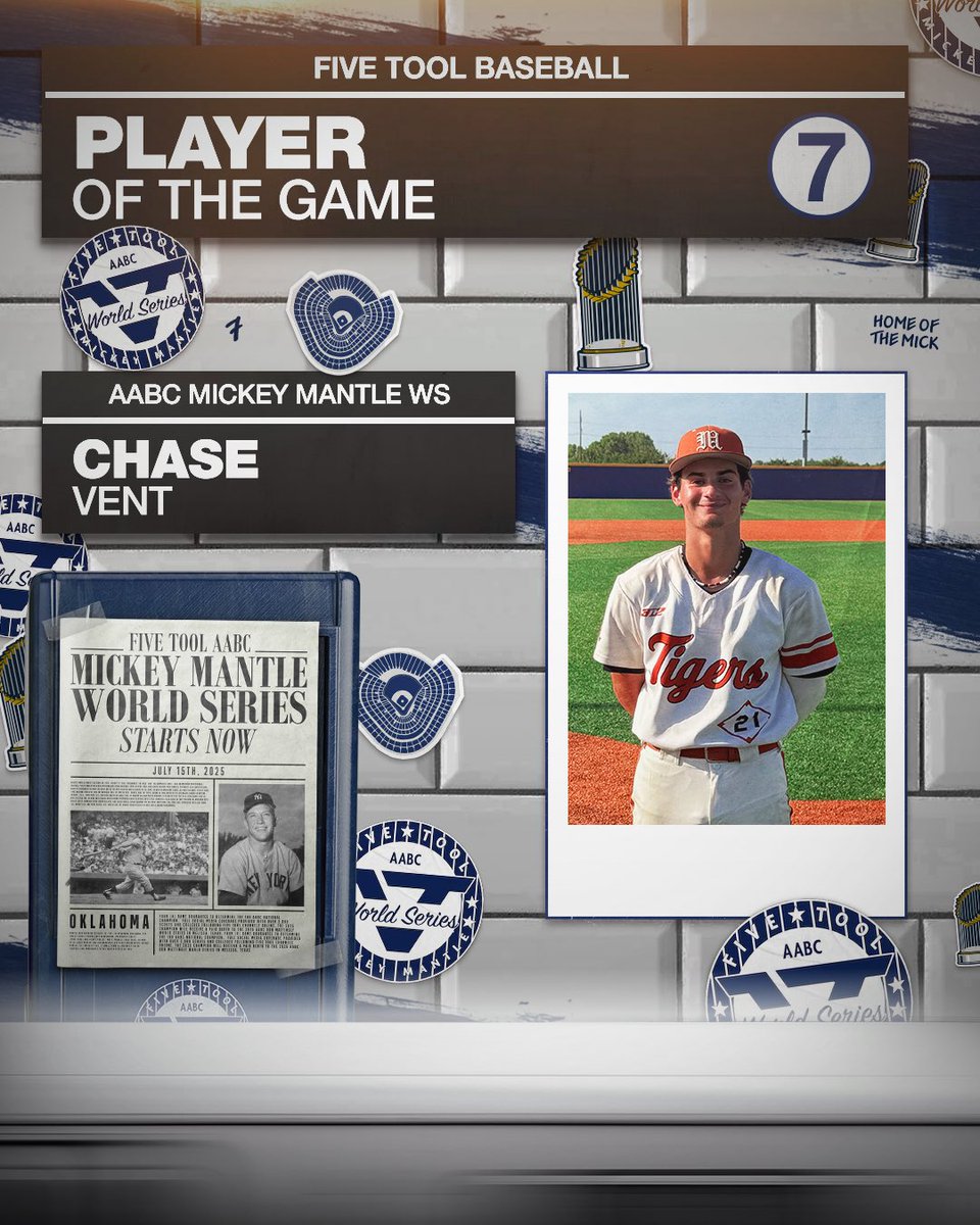 FiveToolOK's tweet image. #MantleWS F: @HppTigers Travers 2027 5, TBT National 3
PoG: @ChaseVent21 1-2, 2B, RBI, R, HBP