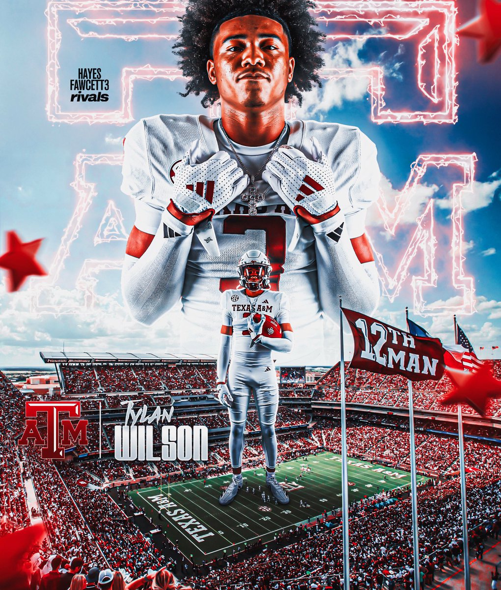 Hayesfawcett3's tweet image. BREAKING: Four-Star Safety Tylan Wilson has Committed to Texas A&M, he tells me for @rivals
The 6’3 190 S from Pascagoula, MS chose the Aggies over Clemson and Arkansas
“When I first got there, it felt like home”
on3.com/rivals/tylan-w…
