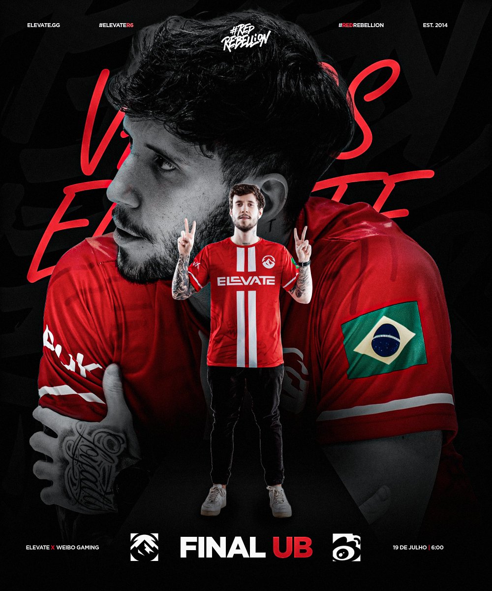 ELEVATE BR 🇧🇷 (@elevategg_br) on Twitter photo Sem desacreditar. Chegou a hora da nossa primeira final na Asia Pacific League. 🇧🇷
🆚 Weibo Gaming
⏰ Hoje às 6h
📺 <a href="/Moska1m/">Jeferson Sampaio | Moska</a>
#ElevateR6 | #RedRebellion Sem desacreditar. Chegou a hora da nossa primeira final na Asia Pacific League. 🇧🇷
🆚 Weibo Gaming
⏰ Hoje às 6h
📺 <a href="/Moska1m/">Jeferson Sampaio | Moska</a>
#ElevateR6 | #RedRebellion