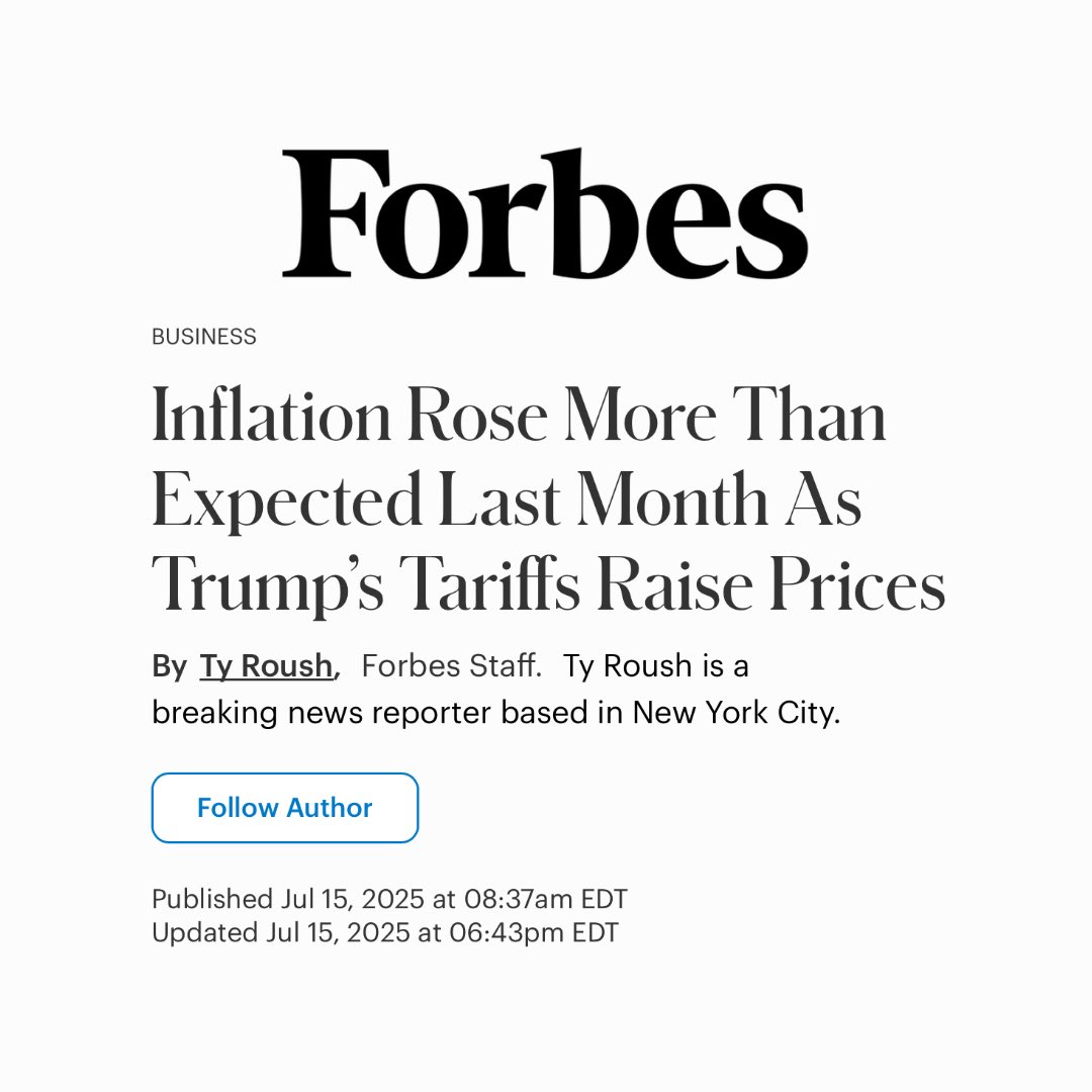 SenatorHick's tweet image. Small businesses are cutting back operations, citing uncertainty. American families are finding that their household budgets are getting tighter and tighter.
These tariff-taxes are turning out to be a horrible idea (who knew!).