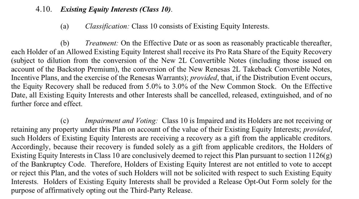 No_Pie_2109's tweet image. Thanks to $WOLF I also know what’s in @TheRoaringKitty box!
“Existing Equity Interests are receiving a recovery as a gift from the applicable creditors.”
Wen #BBBYQ gifting? 🤭🥳😈💥🍻