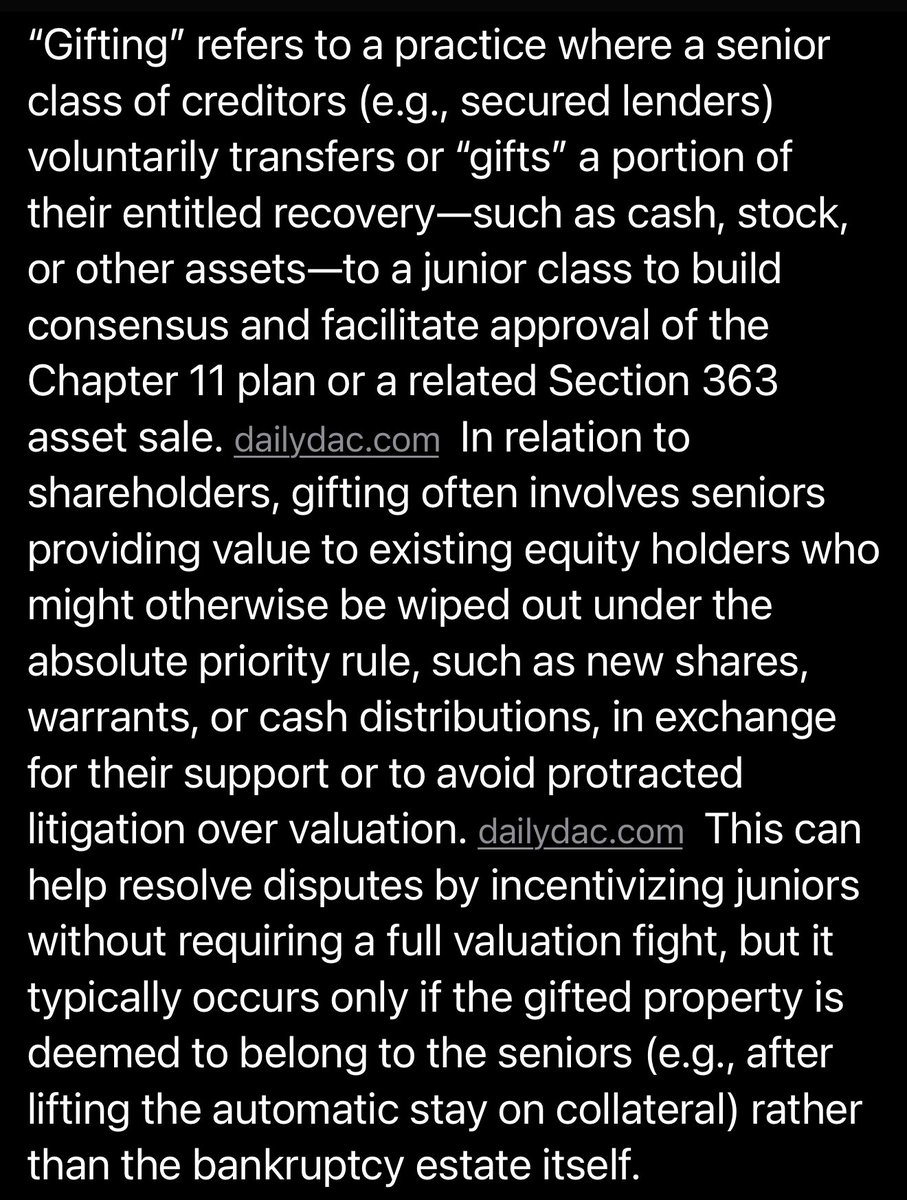 No_Pie_2109's tweet image. Thanks to $WOLF I also know what’s in @TheRoaringKitty box!
“Existing Equity Interests are receiving a recovery as a gift from the applicable creditors.”
Wen #BBBYQ gifting? 🤭🥳😈💥🍻