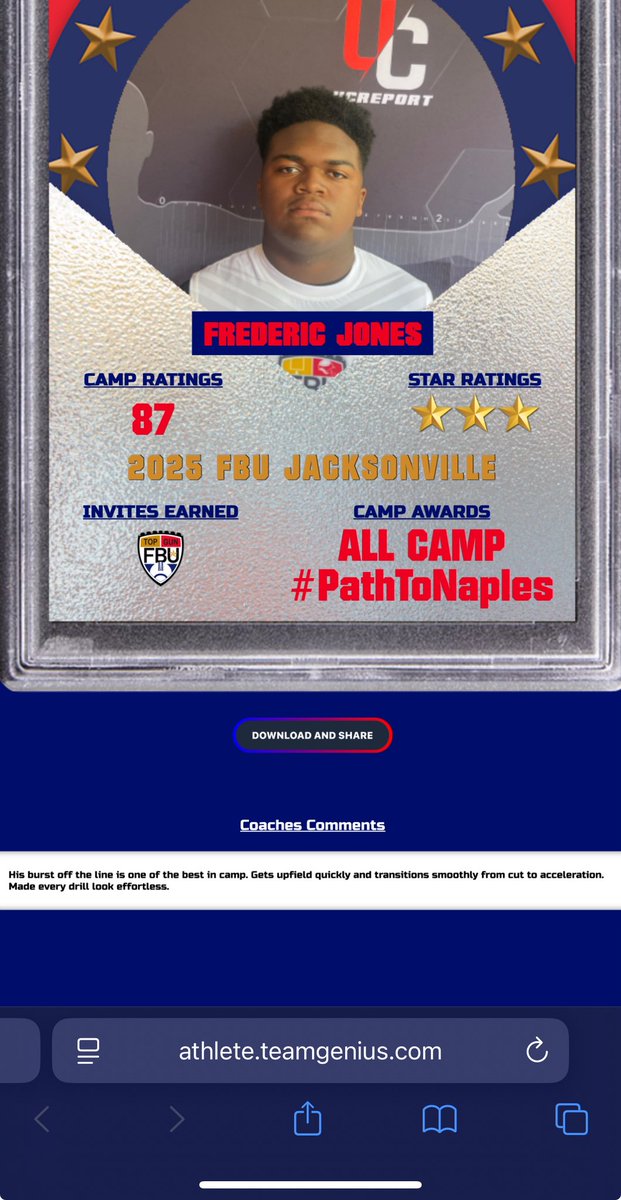 Frederic “Tank” Jones (@frederic_jones1) on Twitter photo Scouting report from FBU Jacksonville Camp 6/14 <a href="/FBPirates/">Fernandina Beach Pirate Football</a> <a href="/wblakewillis/">Blake Willis</a> <a href="/bryce_nelson15/">bryce nelson</a> <a href="/Locklyn33/">WalkOnCoach ⭕️H 🌰</a> <a href="/ToledoQBs/">Robert Weiner</a> <a href="/RecruitingBh/">BH Recruiting Assistance</a> <a href="/hitsquad_elite/">HitSquad Elite</a> Scouting report from FBU Jacksonville Camp 6/14 <a href="/FBPirates/">Fernandina Beach Pirate Football</a> <a href="/wblakewillis/">Blake Willis</a> <a href="/bryce_nelson15/">bryce nelson</a> <a href="/Locklyn33/">WalkOnCoach ⭕️H 🌰</a> <a href="/ToledoQBs/">Robert Weiner</a> <a href="/RecruitingBh/">BH Recruiting Assistance</a> <a href="/hitsquad_elite/">HitSquad Elite</a>