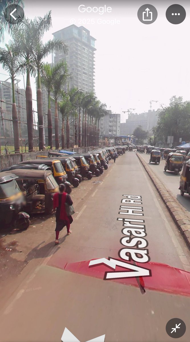 Residents of Rustomjee Ozone Complex/Acme Akansha CHS endure a foul stench from people defecating on the footpath besides Woods Cricket Ground, Vasari HI Rd, Goregaon West, Mumbai 400104. 

Autorickshaw drivers illegally parking on both sides of this road worsen the issue.