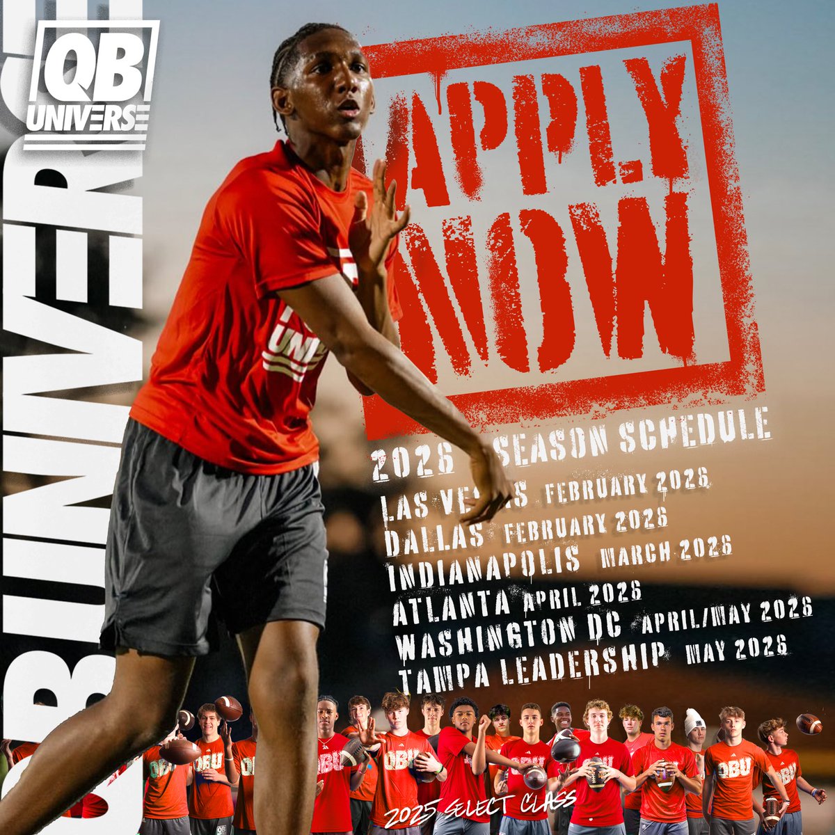 QBUniverse (@qbuniverseqbu) on Twitter photo 2026 season is on deck, go apply for the season on our website qbuniverse.com/apply
Alumni, you’re already in! Hit us up for your code 
We will see you in 2026 in two new cities; Las Vegas and Indianapolis 2026 season is on deck, go apply for the season on our website qbuniverse.com/apply
Alumni, you’re already in! Hit us up for your code 
We will see you in 2026 in two new cities; Las Vegas and Indianapolis