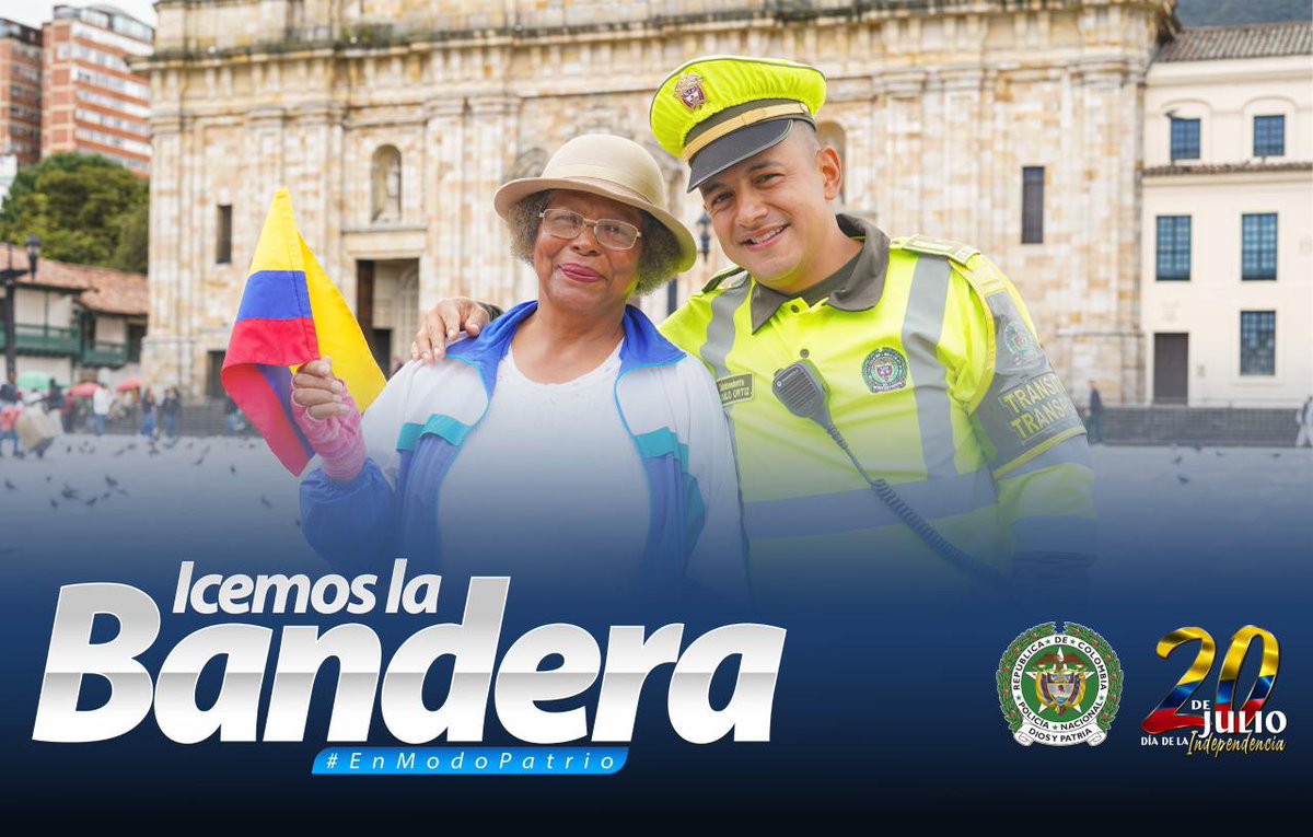 Policía de Tránsito Bogotá (@transitobta) on Twitter photo 🇨🇴 En este 20 De Julio, nuestros uninformados se une a la conmemoración del Día de la Independencia, reafirmando nuestro compromiso con la seguridad vial y el respeto por la vida.
¡Hoy más que nunca, circulamos con orgullo patrio por las vías de Colombia! 🚓🚦
<a href="/TransitoPolicia/">Dirección de Tránsito y Transporte</a> 🇨🇴 En este 20 De Julio, nuestros uninformados se une a la conmemoración del Día de la Independencia, reafirmando nuestro compromiso con la seguridad vial y el respeto por la vida.
¡Hoy más que nunca, circulamos con orgullo patrio por las vías de Colombia! 🚓🚦
<a href="/TransitoPolicia/">Dirección de Tránsito y Transporte</a>