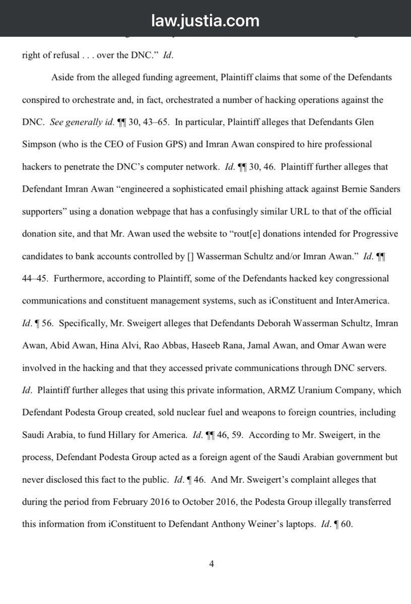 RealGeorgeWebb1's tweet image. Now that we know the Wall Street Journal article is going to bebtraced to ghost writer Glenn Simpson and bagman John Podesta, here is my lawsuit against the cabal in 2017. The only way Glenn Simpson escaped Court was by hiding from service. This lawsuit took down both Podesta…