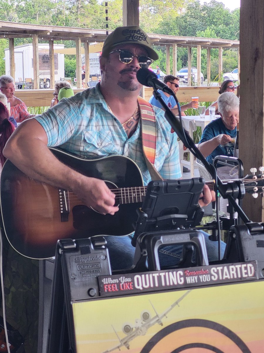 I'm gonna just say this - My man J Cruz has excellent taste in music. He sings stuff where the words are understandable -  and I have a connection. Sarah Ann and I will soon drive over to PCB to catch him again on his home (FL panhandle) turf !!