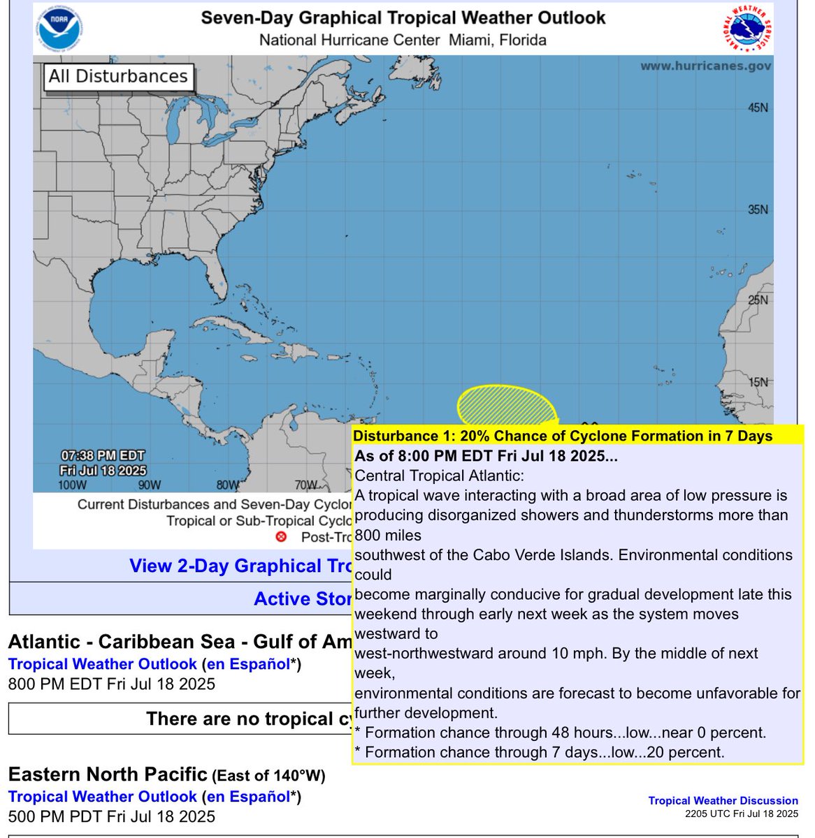 wx_anthony's tweet image. New area marked in the #Atlantic. Will have to watch for potential development
#tropics #HurricaneSeason #flwx #Caribbean