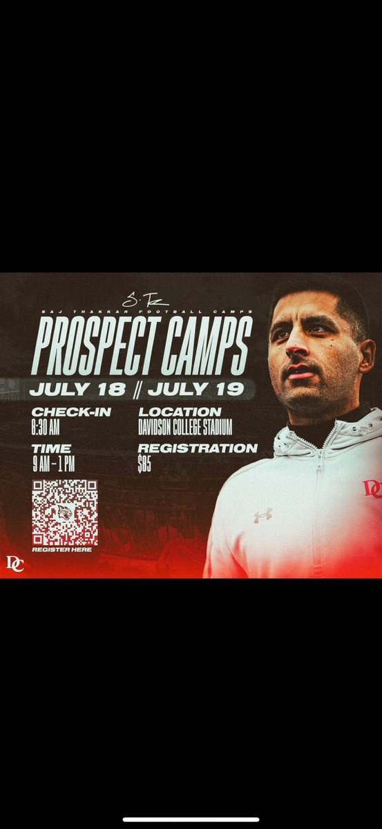 ethan_presley4's tweet image. I will be attending @DavidsonFB prospect camp Saturday the 19th. Excited to be back on campus for my last camp of the summer!
@Coach_Thakkar @CoachKKennedy @bryce_pm
@HunterhussFb @CoachThompsonRS @coach_demire @Coach_Los80 @Coach_Murriell @pepman704 @whelms21 @PrepRedzoneNC