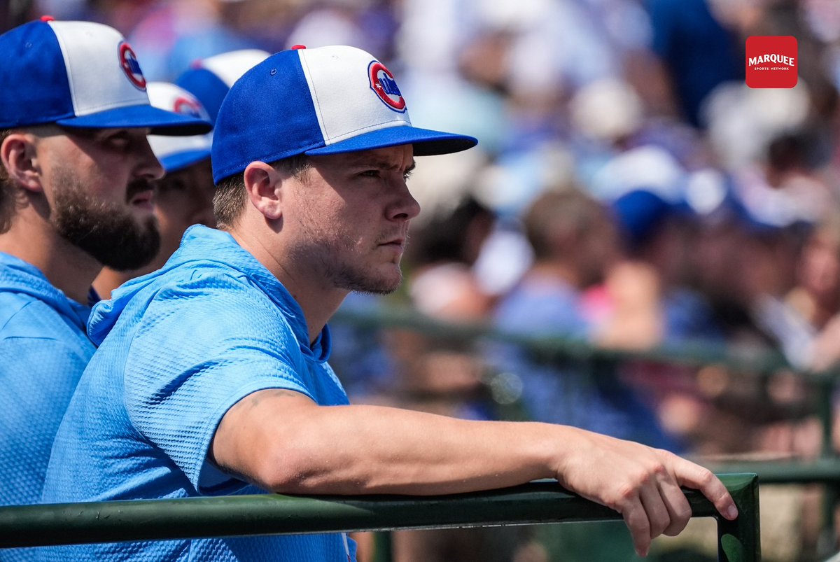 Great to see <a href="/J_Steele21/">Justin Steele</a> back in the Cubs dugout today!