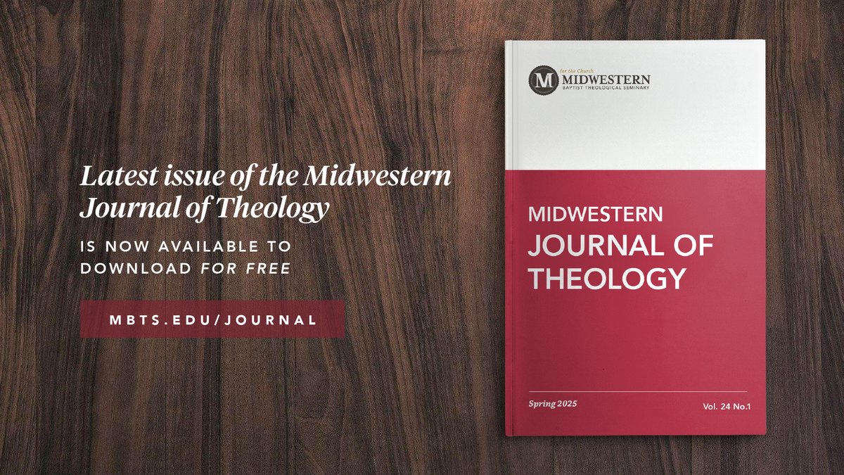 MBTS's tweet image. NEWS | Spring 2025 Midwestern Journal of Theology Highlights Theology for Discipleship
Read the news at bit.ly/4nWwCtz