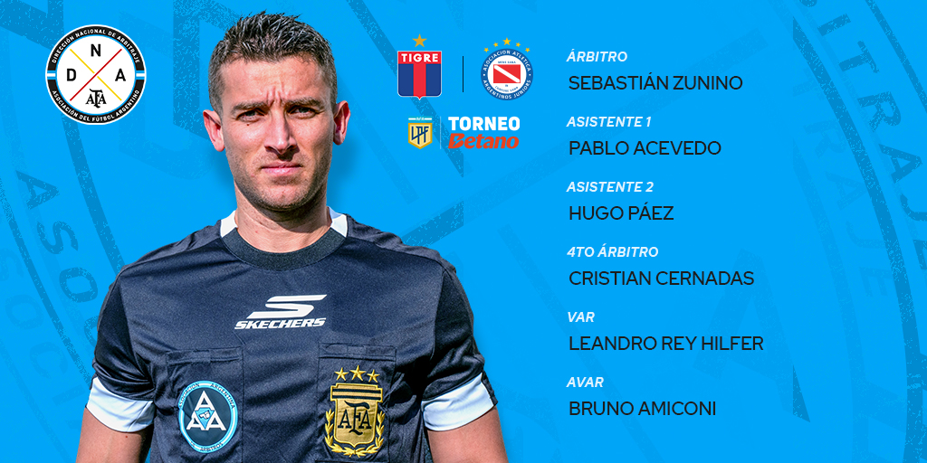 ArbitrajeAFA's tweet image. 🏆 #TorneoBetano
🗓 Fecha 2
⚽ @catigreoficial - Argentinos (@AAAJoficial)
⏱ 16.45
🧑⚖️ Cuerpo arbitral 👇