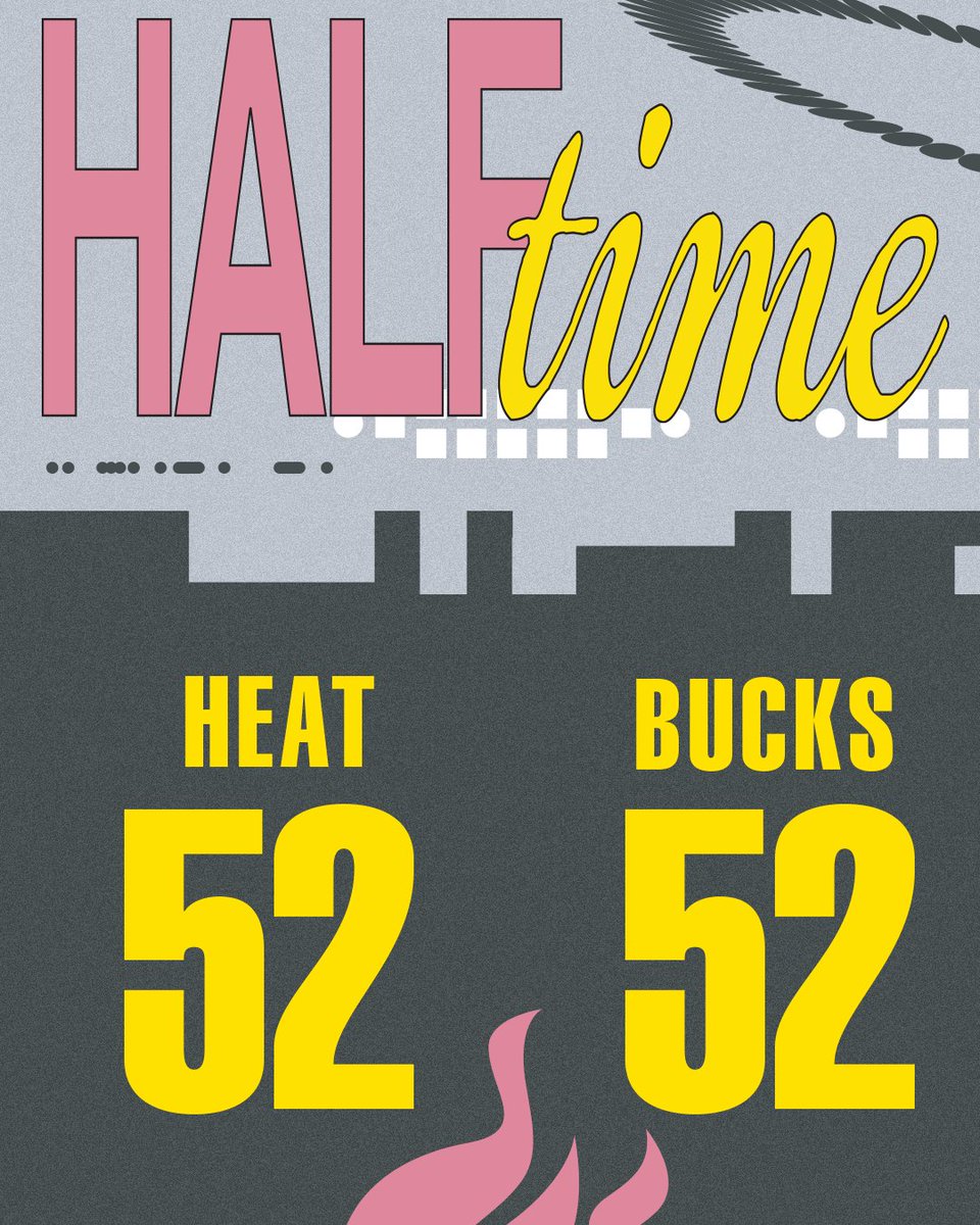 MiamiHEAT's tweet image. All tied up
🔥 Stevenson: 14pts, 4ast, 4 3PM
🔥 Cooke & Gardner: 8pts apiece