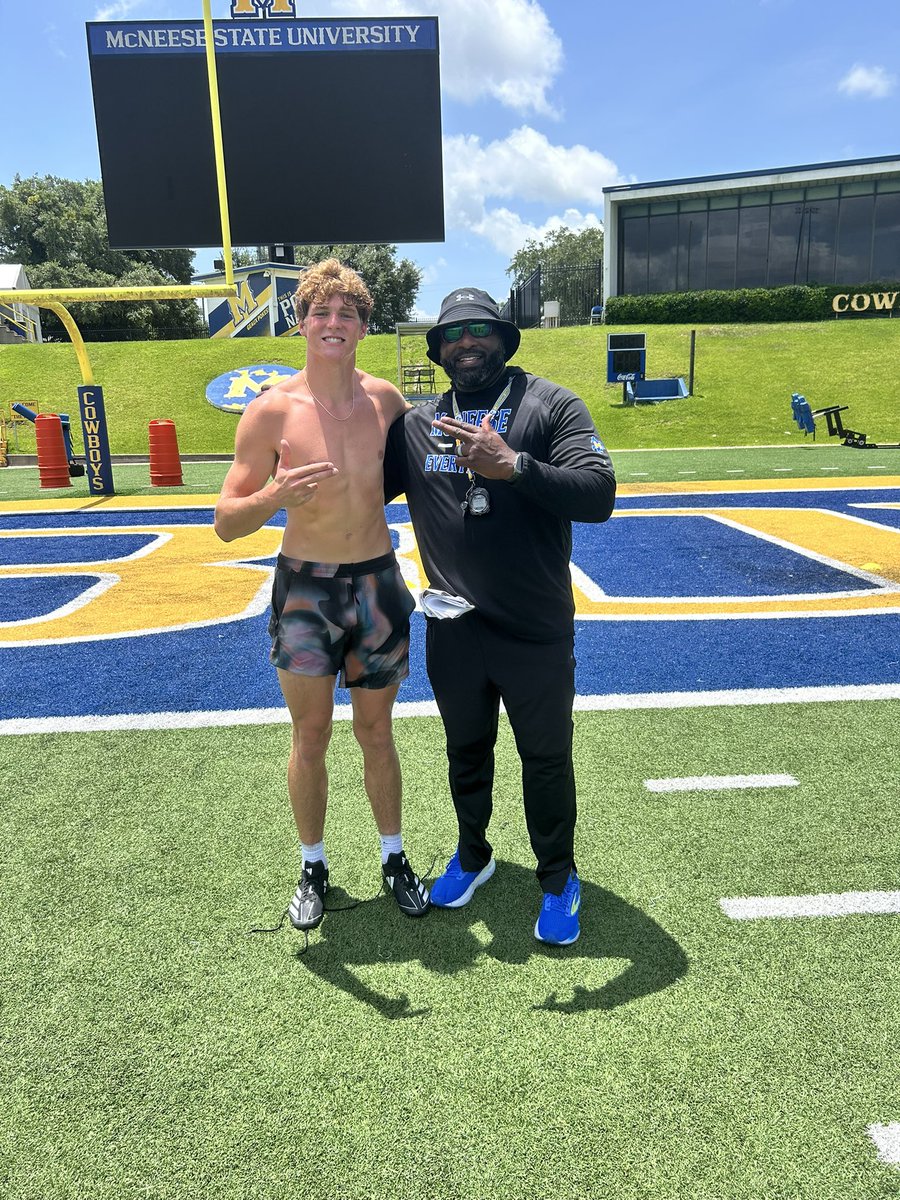 Cullen McIntosh (@cullen_mcintosh) on Twitter photo After a GREAT conversation with <a href="/CoachViator/">Matt Viator</a> and lots of prayer, I’m proud to announce my commitment to McNeese University!
<a href="/coachgregoryOG/">Ryan Gregory</a> <a href="/CoachMMartin/">Mason Martin</a> <a href="/TheCoach_G/">Chris Gistorb</a> <a href="/lawson_green45/">Lawson Green</a> <a href="/ColtBoyte/">Colt Boyte</a> <a href="/CoachTonyPec/">Tony Pecoraro</a> <a href="/jbradleyog/">Joshua Bradley</a> After a GREAT conversation with <a href="/CoachViator/">Matt Viator</a> and lots of prayer, I’m proud to announce my commitment to McNeese University!
<a href="/coachgregoryOG/">Ryan Gregory</a> <a href="/CoachMMartin/">Mason Martin</a> <a href="/TheCoach_G/">Chris Gistorb</a> <a href="/lawson_green45/">Lawson Green</a> <a href="/ColtBoyte/">Colt Boyte</a> <a href="/CoachTonyPec/">Tony Pecoraro</a> <a href="/jbradleyog/">Joshua Bradley</a>