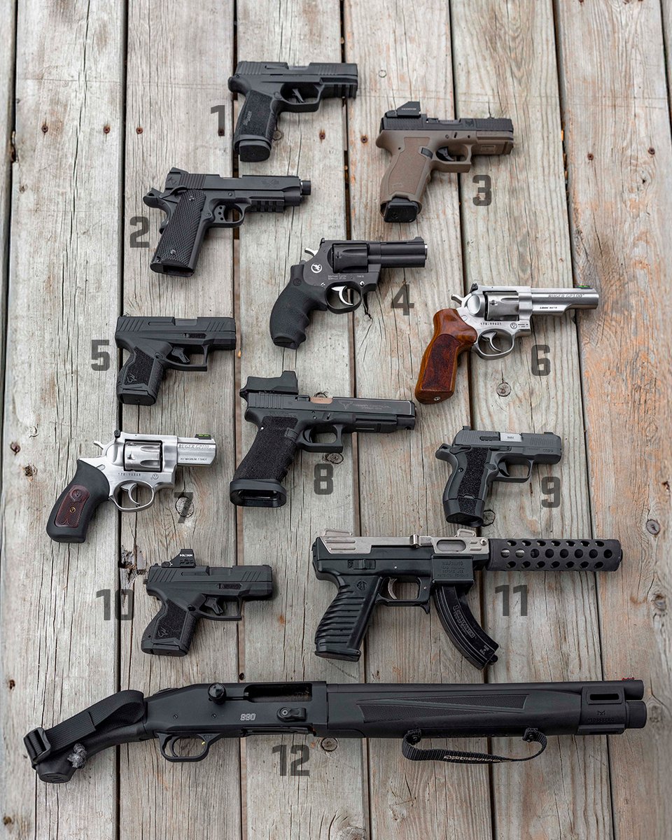 USCCA's tweet image. If you're at the range, which one would you shoot first? 🤔
P.S. - Think you know what the BEST caliber for self-defense is?
Watch this short video comparing the top 4 to find out: uscca.co/gnVl
(Link in bio if you can't click it)