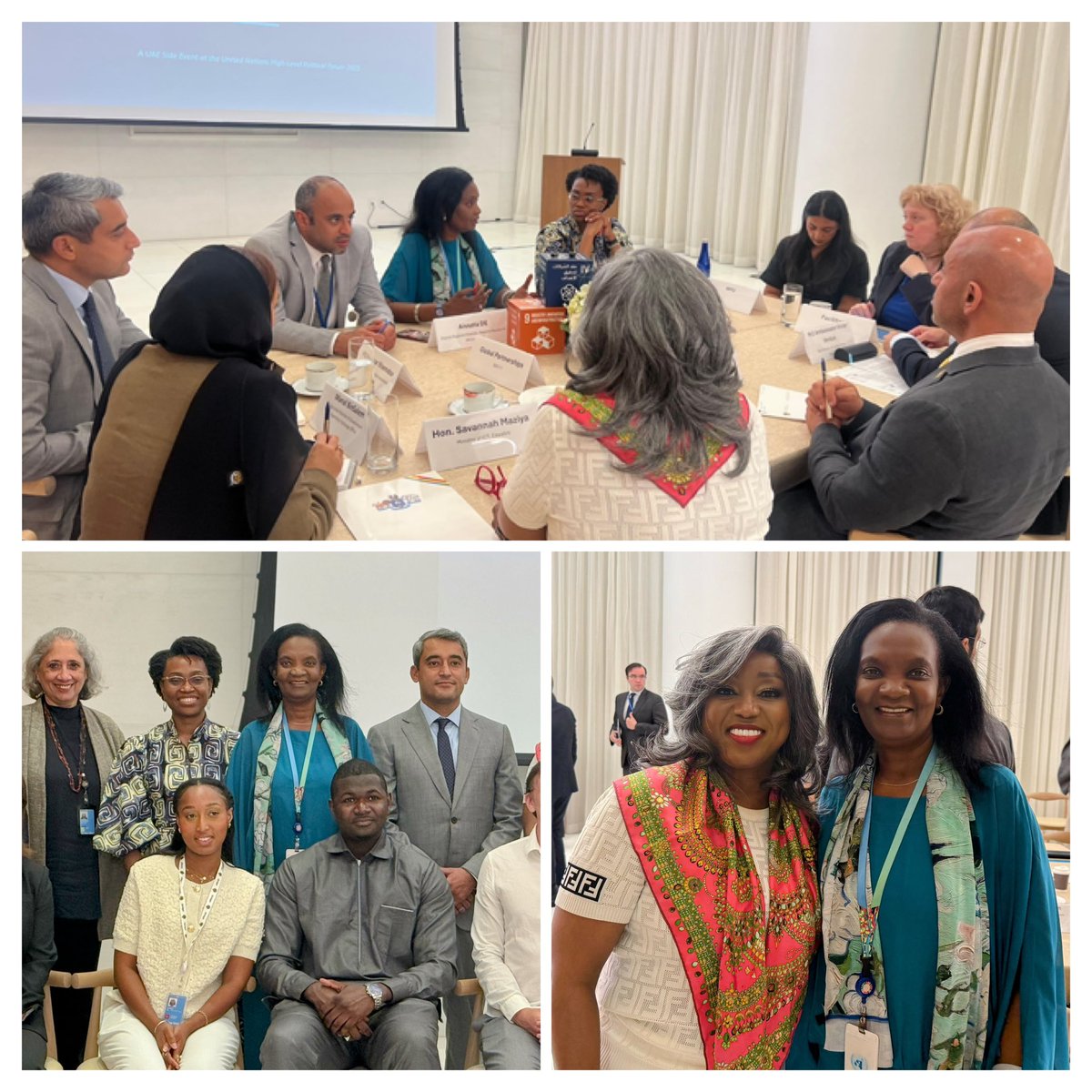 DeAissata's tweet image. Honored to join today’s @UAEMissionToUN roundtable — insightful dialogue on accelerating impact through partnerships. Together, we can deliver better & faster!
Pleased meeting Hon. Savannah Maziya
Minister of ICT - Eswatini 🇸🇿
#SDG17 #GlobalGoals #UNDP #PartnershipsForTheGoal