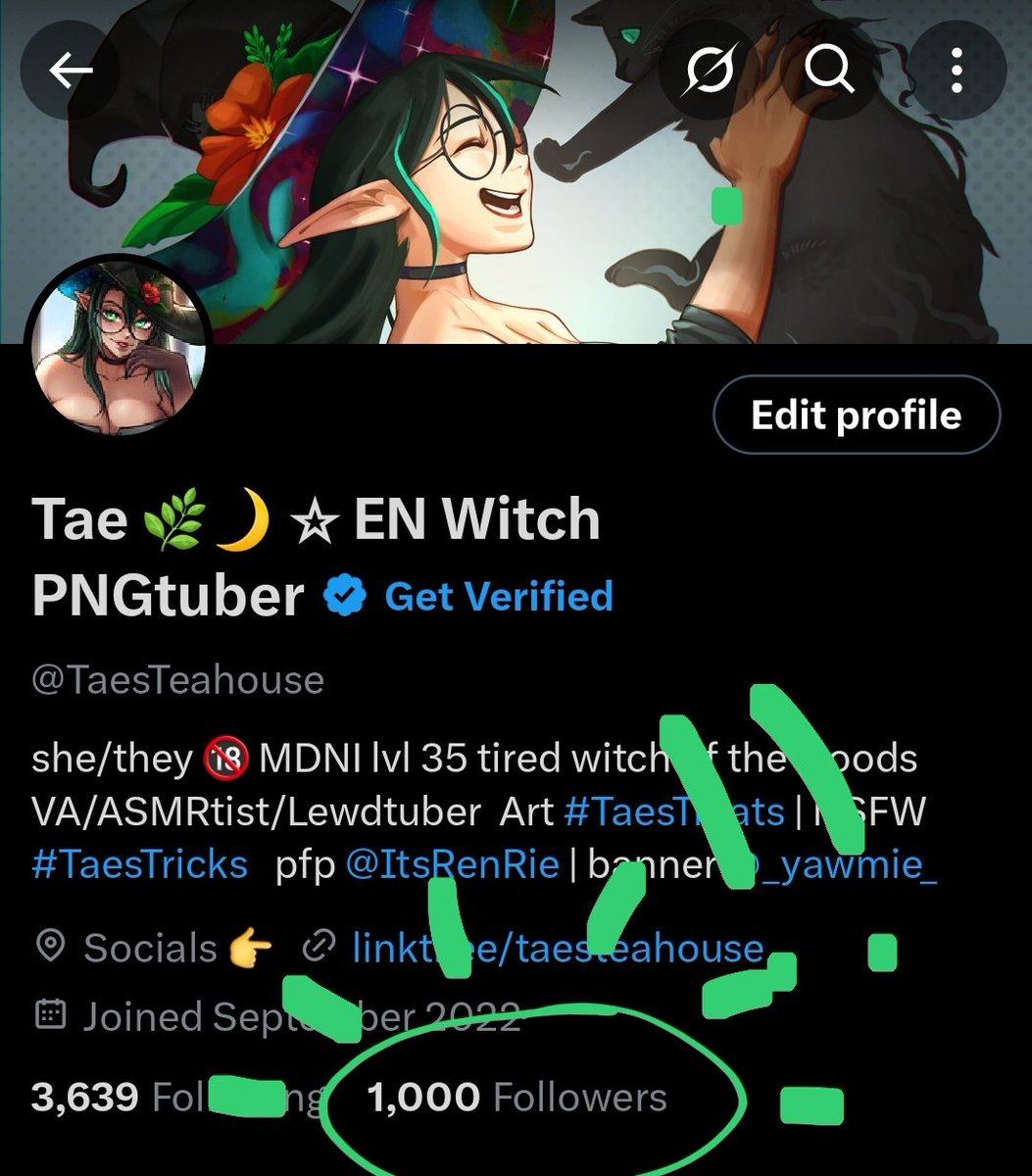 Tae 🌿🌙 ☆ EN Witch PNGtuber tweet media