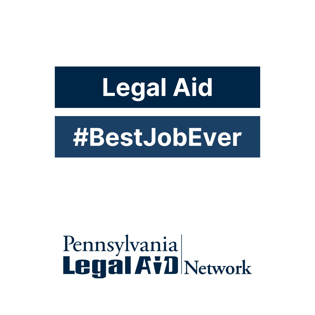 PALegalAidNet's tweet image. Our network has a variety of open positions across Pennsylvania. Learn why we love working for civil legal aid—and join us in advancing access to justice for those in need!
Start your search: bit.ly/PLANjobs