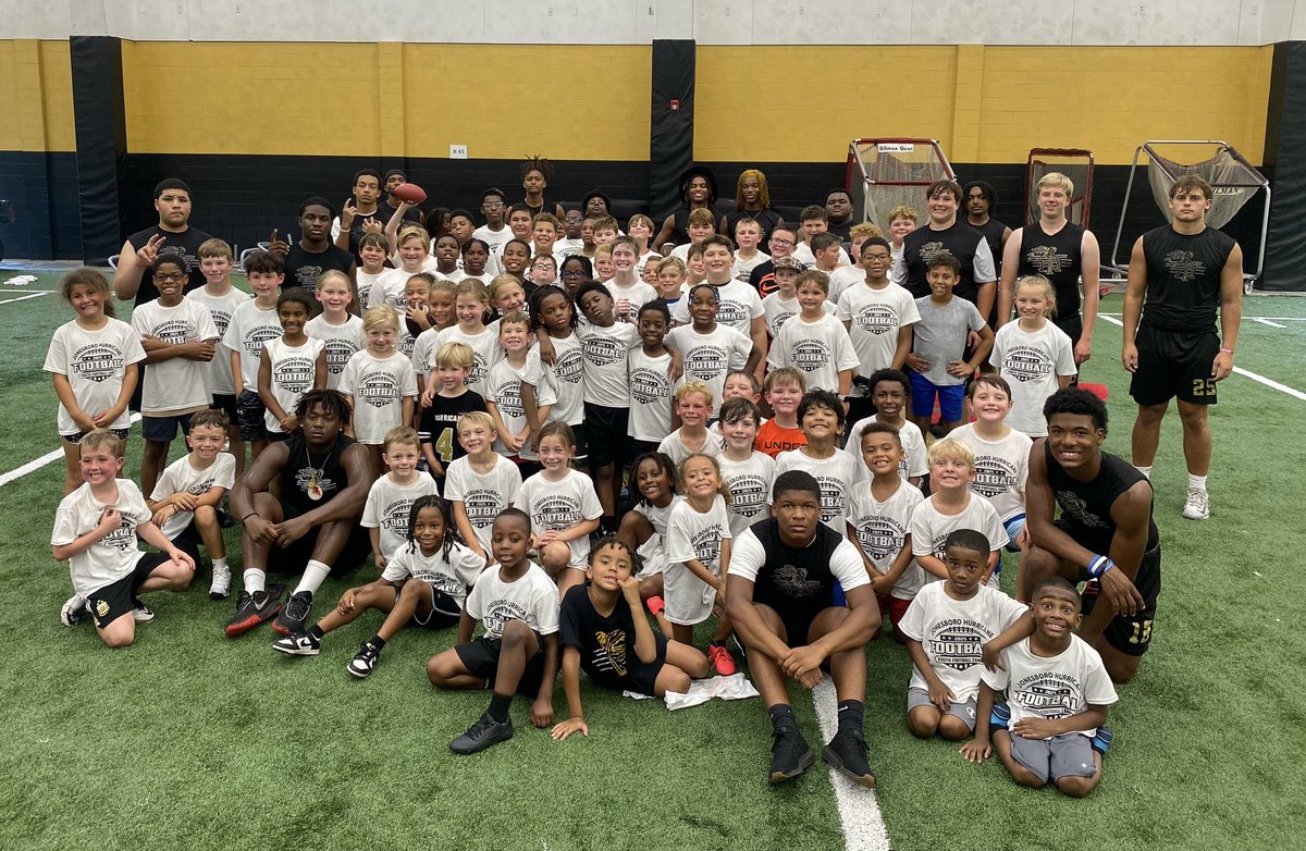 Golden Gang Football (@jhshurricanefb) on Twitter photo We had about 80 kids get better today! Love seeing the future of JHS athletics under one roof. Thank you <a href="/SPJonesboro/">SERVPRO of Jonesboro</a> for sponsoring the camp and all that y’all do for our program.
#TOUGH #EPED We had about 80 kids get better today! Love seeing the future of JHS athletics under one roof. Thank you <a href="/SPJonesboro/">SERVPRO of Jonesboro</a> for sponsoring the camp and all that y’all do for our program.
#TOUGH #EPED