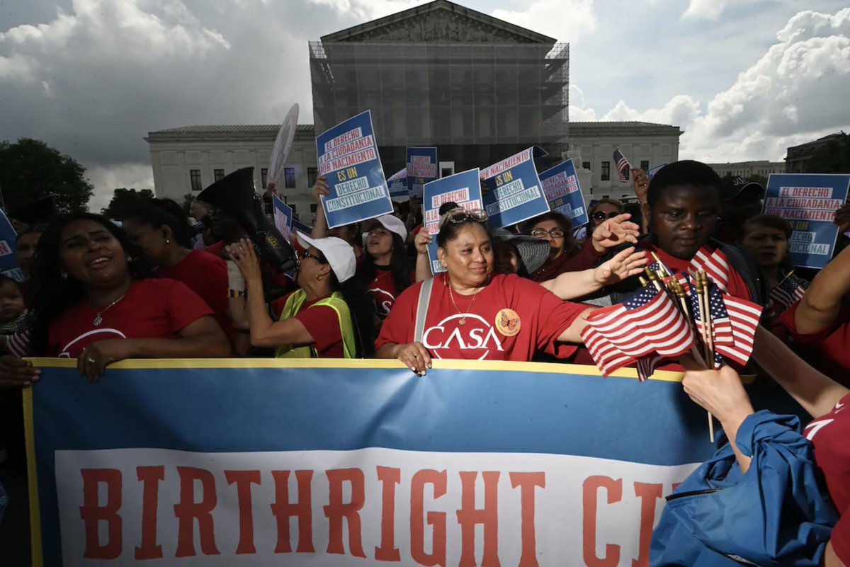 JonWiener1's tweet image. The Trump administration's executive order to abolish birthright citizenship is widely seen as unconstitutional, and the courts are likely to strike it down. @DavidCole_Gtown comments – on @thenation podcast bit.ly/46Lw8Ao @ACLU_SoCal