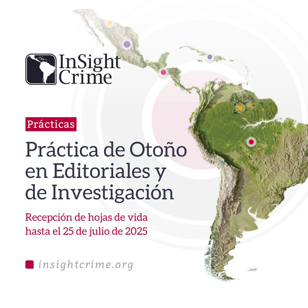 InSight Crime Español (@insightcrime_es) on Twitter photo InSight Crime está buscando pasantes editoriales y de investigación. Para conocer los requisitos y aplicar, visite:
🔍 insightcrime.org/es/convocatori…
📝 insightcrime.org/es/convocatori… InSight Crime está buscando pasantes editoriales y de investigación. Para conocer los requisitos y aplicar, visite:
🔍 insightcrime.org/es/convocatori…
📝 insightcrime.org/es/convocatori…