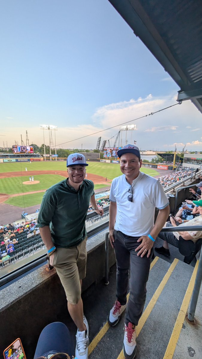 Enjoying a fun night at the ballpark with <a href="/AlexAskew757/">Delegate Alex Q. Askew</a> <a href="/PhilforVirginia/">Delegate Phil Hernandez</a>
