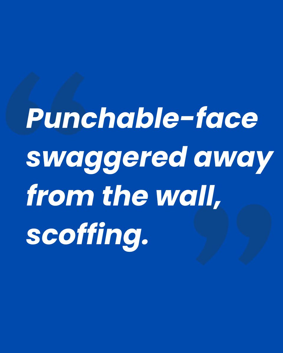 milocress's tweet photo. "Punchable-face" might be my most favorite character reference to date. It says so much, with one hyphenated word.

#amwriting #distopian #scifi #debutnovel https://t.co/rICWJ726jl