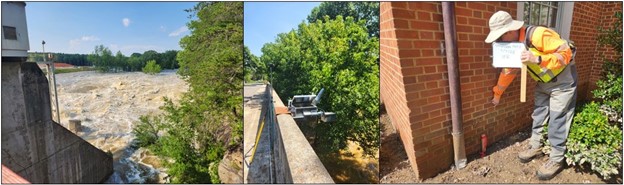 Parts of NC received up to 8 in. of rain from TS Chantal on July 6. Flooding occurred in the Cape Fear, Neuse, and Roanoke basins. USGS employees deployed on July 7 to make high flow measurements, flag high water marks, and install rapid deployment gages. ow.ly/jV1v50Ws8W7
