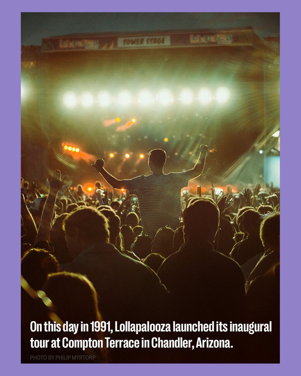 JuliensAuctions's tweet image. Chicago is gearing up for one of its biggest summer festivals: Lollapalooza. What began in 1991 as Jane’s Addiction’s farewell tour quickly exploded into a full-blown cultural juggernaut.
Once a roaming alt-rock carnival, Lolla became a launchpad for legends, a celebration of…