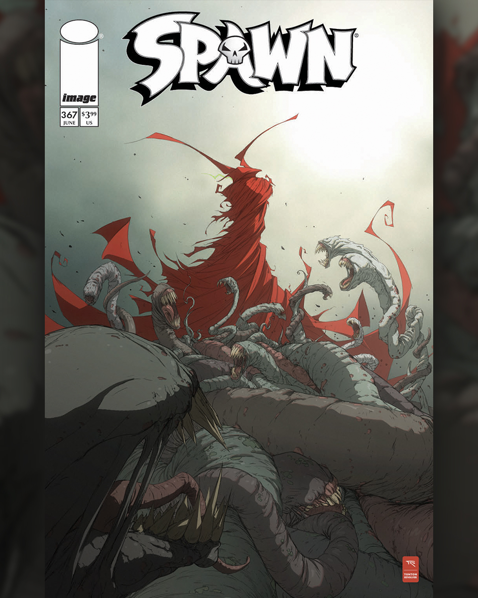 McFarlaneComics's tweet image. SPAWN #367 🔥
Spawn’s always been the top dog… but someone new just stepped into town, and they’re gunning for the throne.
FOC is 7/21. On shelves 8/13.
Artist: @tontonrevolver
#spawn #toddmcfarlane #mcfarlanecomics #comicart #imagecomics @Todd_McFarlane @ImageComics