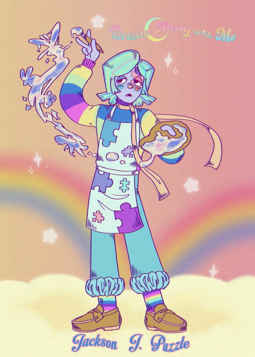 Nana_RedClover's tweet photo. Dream along with me is a project made by @dreammeiser  

I could only think think of some jigsaw puzzle as the theme since i had an animal themed one, a big part of my childhood.

#dreamalongwithme #fancharacter #oc #puppet #puppethorror https://t.co/bXiGtAZIYA