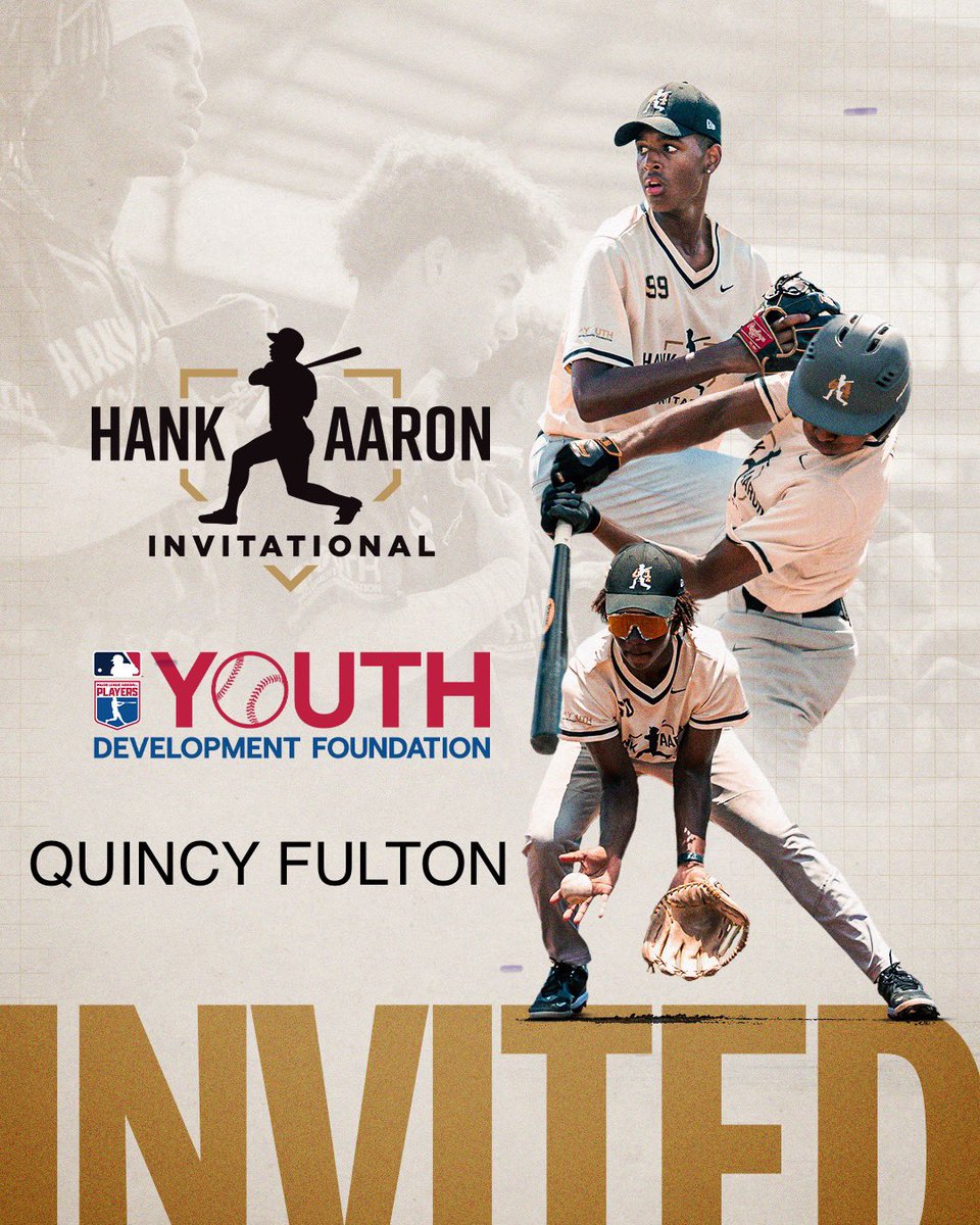 Quincy Fulton 🇺🇸🇳🇬 (@quincyfulton24) on Twitter photo Thank you <a href="/MLBDevelops/">MLBDevelops</a> for inviting me for my second year at the Hank Aaron Invitational. Excited to head back to the Jackie Robinson Complex to learn from the best.
Year ✌🏾
<a href="/USABasePipeline/">MLB/USA Baseball PDP</a>
#MLBDevelops #HankAaron Thank you <a href="/MLBDevelops/">MLBDevelops</a> for inviting me for my second year at the Hank Aaron Invitational. Excited to head back to the Jackie Robinson Complex to learn from the best.
Year ✌🏾
<a href="/USABasePipeline/">MLB/USA Baseball PDP</a>
#MLBDevelops #HankAaron