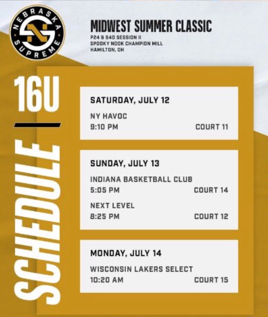 Ready to finish out my last tournament for the summer in Ohio! | <a href="/NESupremeGirls/">Nebraska Supreme Girls</a>