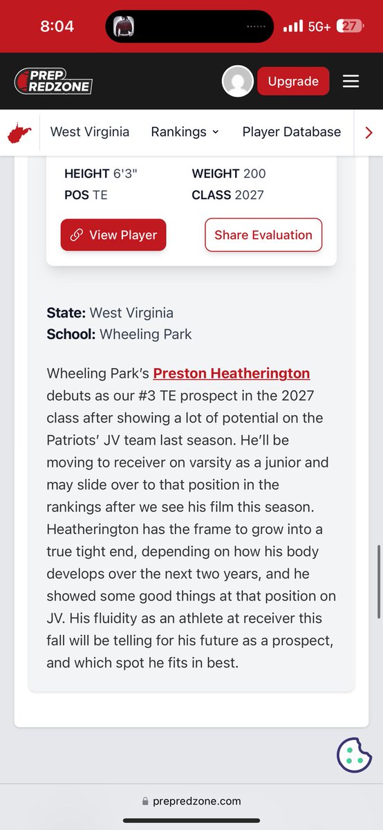 PrestonHeath21's tweet image. Thank you @PrepRedzoneWV for the write up!