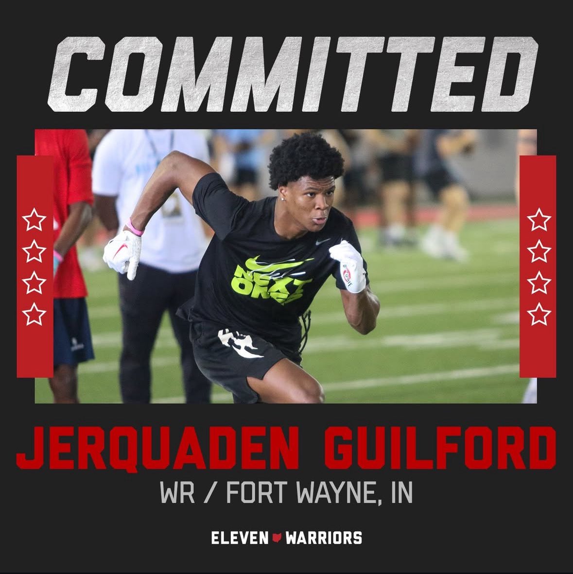 chaseabrown__'s tweet image. #BOOM Ohio State adds a fifth wide receiver to its 2026 recruiting class as Jerquaden Guilford commits to the Buckeyes.
elevenwarriors.com/ohio-state-foo…