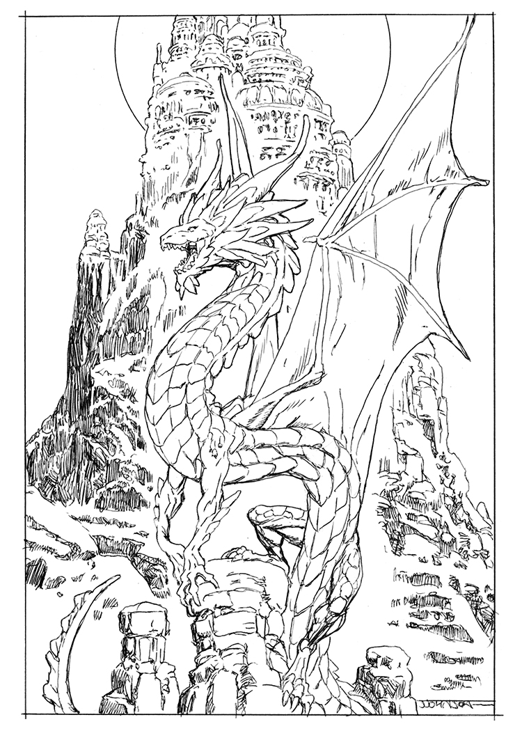 Johnsonverse's tweet image. Just added some more art to the Rogues' Kingdom Kickstarter! Go now and check out this cool dragon I did for an upcoming cover!
inkedstudios.live/rogues
#dragon #kickstarter #fantasycomic #sketchcoverart