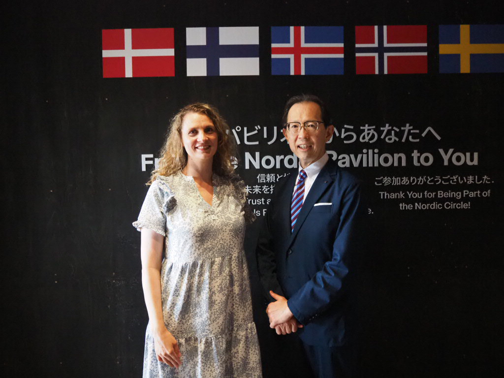 nordicexpo2025's tweet image. ✨福島県の内堀雅雄知事がご来館くださいました。
デンマーク政府代表のスティーネがご案内し、「ノルディック・サークル」のコンセプトをご紹介。…