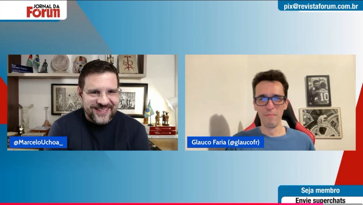 Marcelo Uchôa (@marcelouchoa_) on Twitter photo 📌 Dou um doce pra quem acertar por que eu estava tão feliz nessa entrevista com o <a href="/glaucofr/">Glauco Faria</a> na TV <a href="/revistaforum/">Revista Fórum</a> . 🍭 📌 Dou um doce pra quem acertar por que eu estava tão feliz nessa entrevista com o <a href="/glaucofr/">Glauco Faria</a> na TV <a href="/revistaforum/">Revista Fórum</a> . 🍭