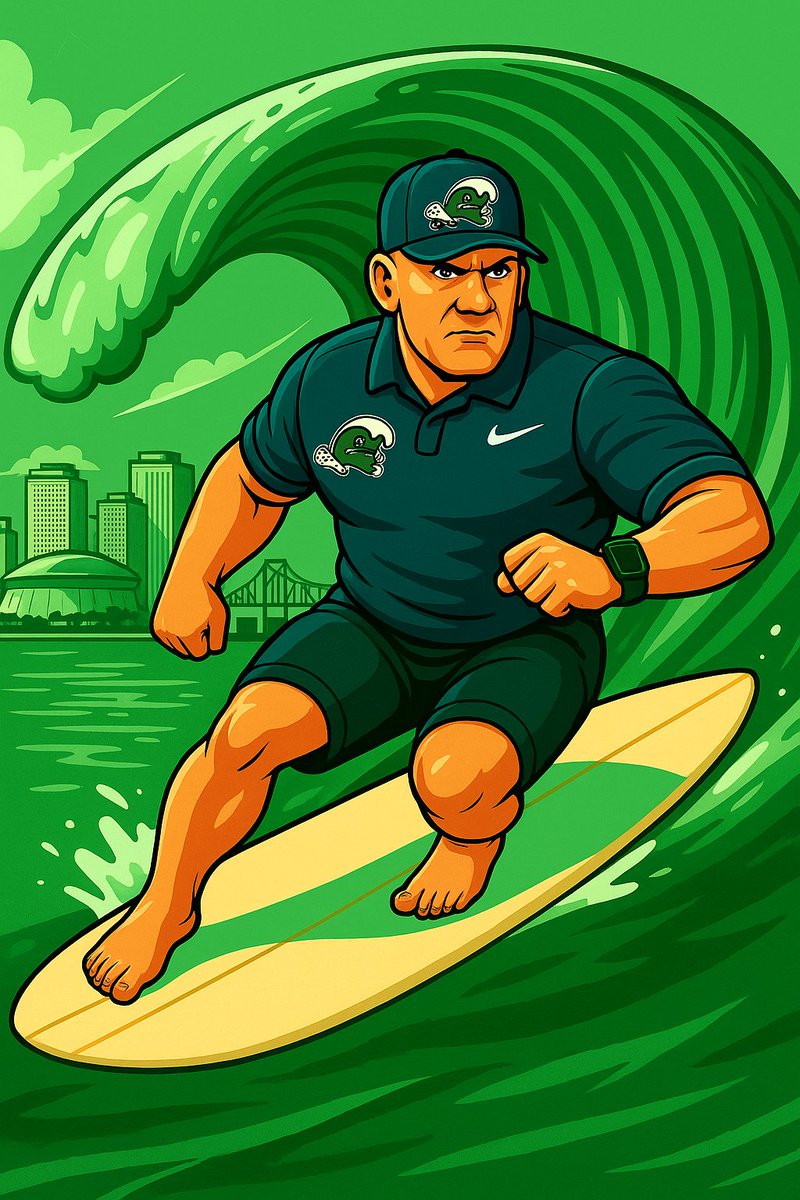 CTESPNAmerican's tweet image. 1. Jon Sumrall, Tulane
Tulane looked like a juggernaut last yr until Sumrall rumors surfaced. It's likely he's in New Orleans for a good time, not a long time but as long as he's there he'll sit atop our rankings. He should have AAC4 Tulane contending for a playoff spot again.