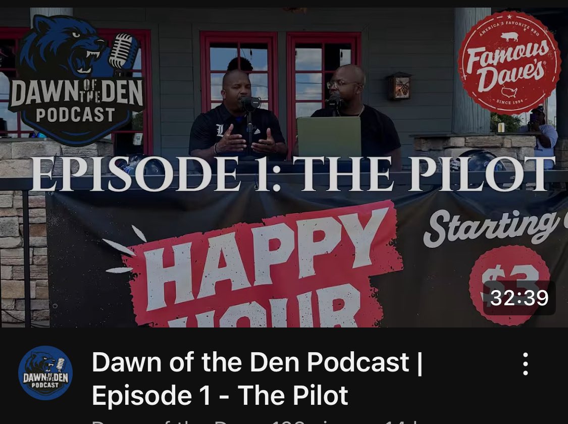 Watch the first episode of the Dawn of the Den podcast!!!! youtu.be/iVNCRiAZcUI?si…