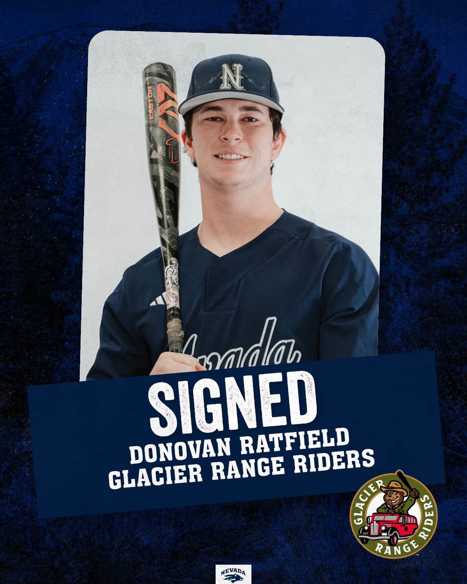 NevadaBaseball's tweet image. 𝑺𝑰𝑮𝑵𝑬𝑫 ✍️
Congratulations to Donovan Ratfield on his signing and debut with the Glacier Range Riders! @GoRangeRiders
#BattleBorn