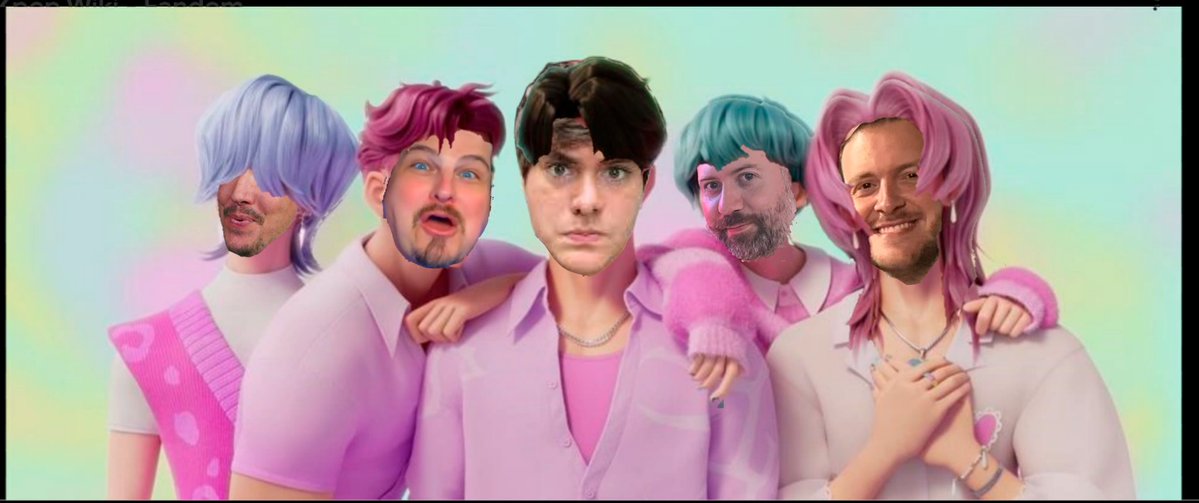 wyliejerod's tweet image. My most cursed Photoshop ever:
@PatrckStatic @TheOnlyRyann @Jpw03 @LordMinion777 and @Bird650 as Saja Boys from #KPOPDEMONHUNTERS