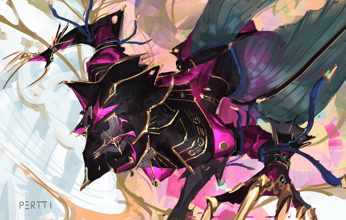 perttibahaaN's tweet image. Valkyr Heirloom artwork.
I can't wait to see her in game!✨️✨️✨️
#Warframe