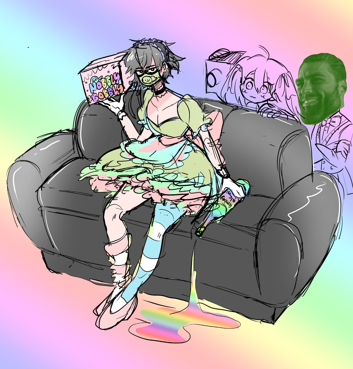 soaporsalad's tweet image. tutel gets casted 2 promote knobblybobbly #heartheartart