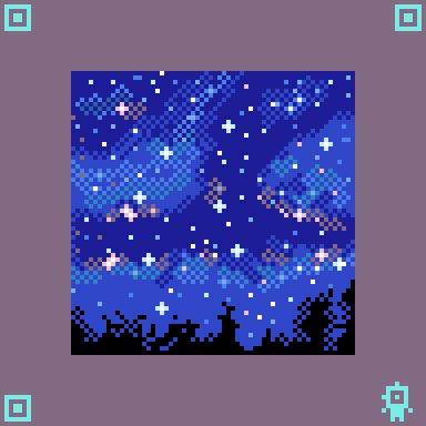 netroco's tweet image. 夜空🌌
#pixelart  #ドット絵