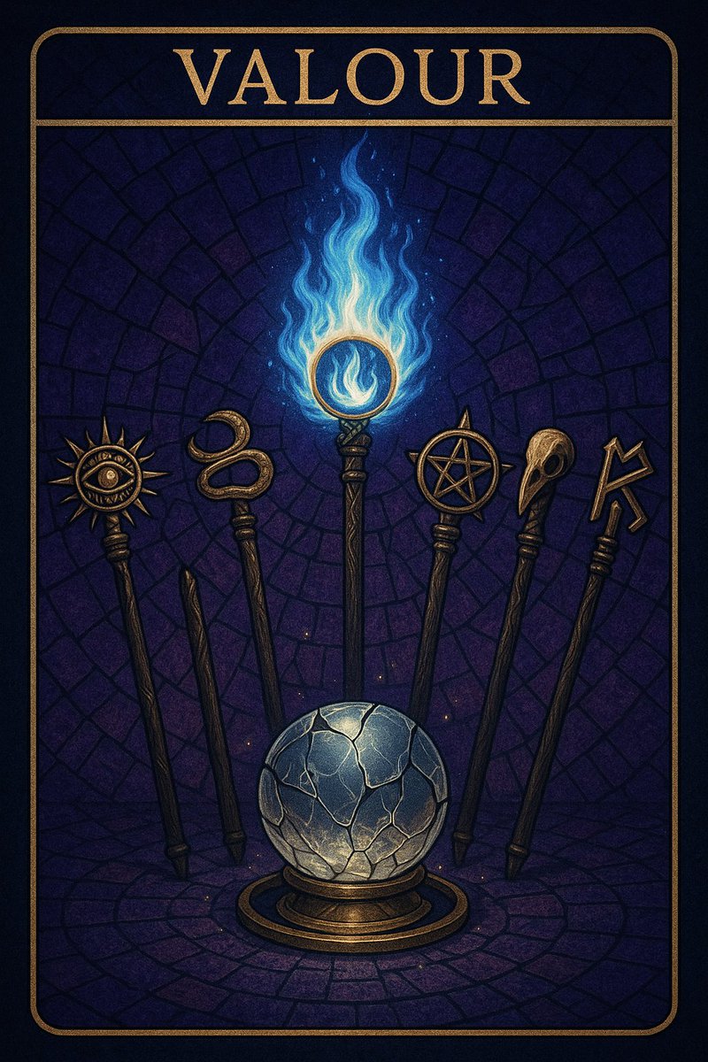 shatteredorb's tweet image. A Card For You, A Read From Me
Evening Reading - The Seventh Wand, Valour
Full write up on links in profile.
Be Safe & Be Well.
Love ❤️🔮
#witch #tarot #thoth #shaman #blessedbe #evening #night #moon #reading #seven #wands #fire #Valour #strength #conviction #courage #discretion